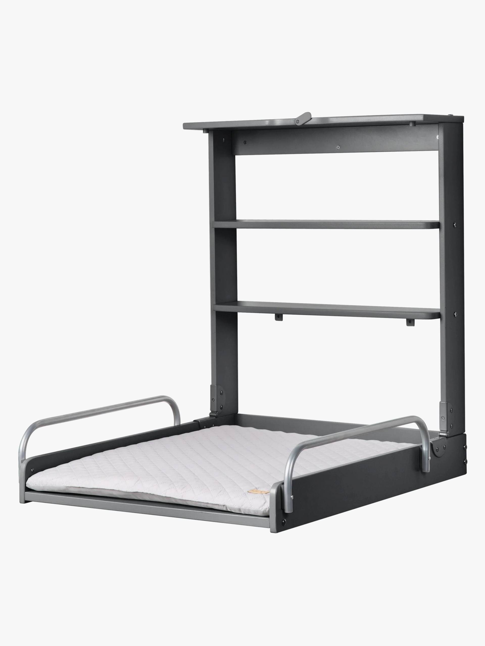 Roba Wandmontierter Wickeltisch & Wickelunterlage, Anthracite Lacquered/Silver Grey Roba Wandmontierter Wickeltisch & Wickelunterlage, Anthracite Lacquered/Silver Grey von Roba
