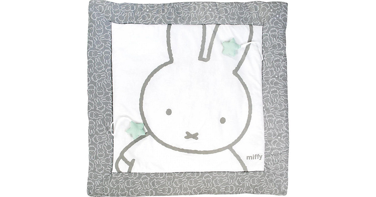 Spiel- und Krabbeldecke Miffy, 100x100 cm weiß-kombi Gr. 100 x 100 Spiel- und Krabbeldecke Miffy, 100x100 cm weiß-kombi Gr. 100 x 100 von roba