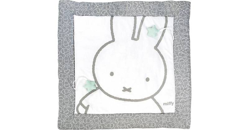 Spiel- und Krabbeldecke Miffy, 100x100 cm weiß-kombi Gr. 100 x 100 von roba