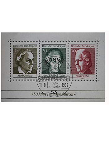 Robbert´s Briefmarken BRD Block Nr. 5, "50 Jahre Frauenwahlrecht in Deutschland, Sonderstempel, gestempelt, 3 Stück Robbert´s Briefmarken BRD Block Nr. 5, "50 Jahre Frauenwahlrecht in Deutschland, Sonderstempel, gestempelt, 3 Stück von Robbert