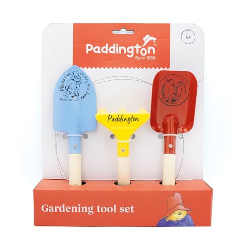 Paddington Gartengeräte-Set für Kinder - 3-teiliges Gartenset für Kinder mit Kelle, Spaten & Rechen - Starke Metallwerkzeuge mit Holzgriffen - ab 5 Jahren Paddington Gartengeräte-Set für Kinder - 3-teiliges Gartenset für Kinder mit Kelle, Spaten & Rechen - Starke Metallwerkzeuge mit Holzgriffen - ab 5 Jahren von Robert Frederick