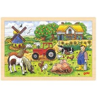 Goki 57891 - Einlegepuzzle Müllers Farm von Gollnest & Kiesel KG
