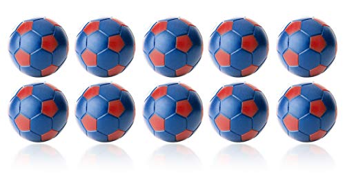 Robertson Kickerball Winspeed 35 mm 10er Set blau-rot, farbecht, Abriebfest und langlebig, für Tischfußball und Tischkicker von Robertson
