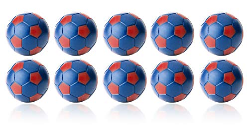 Robertson Winspeed Kickerball 35 mm 10er Set blau-rot, farbecht, Abriebfest und langlebig, für Tischfußball und Tischkicker von Robertson