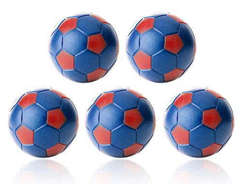 Robertson Kickerball Winspeed 35 mm 5er Set blau-rot, farbecht, Abriebfest und langlebig, für Tischfußball und Tischkicker von Robertson
