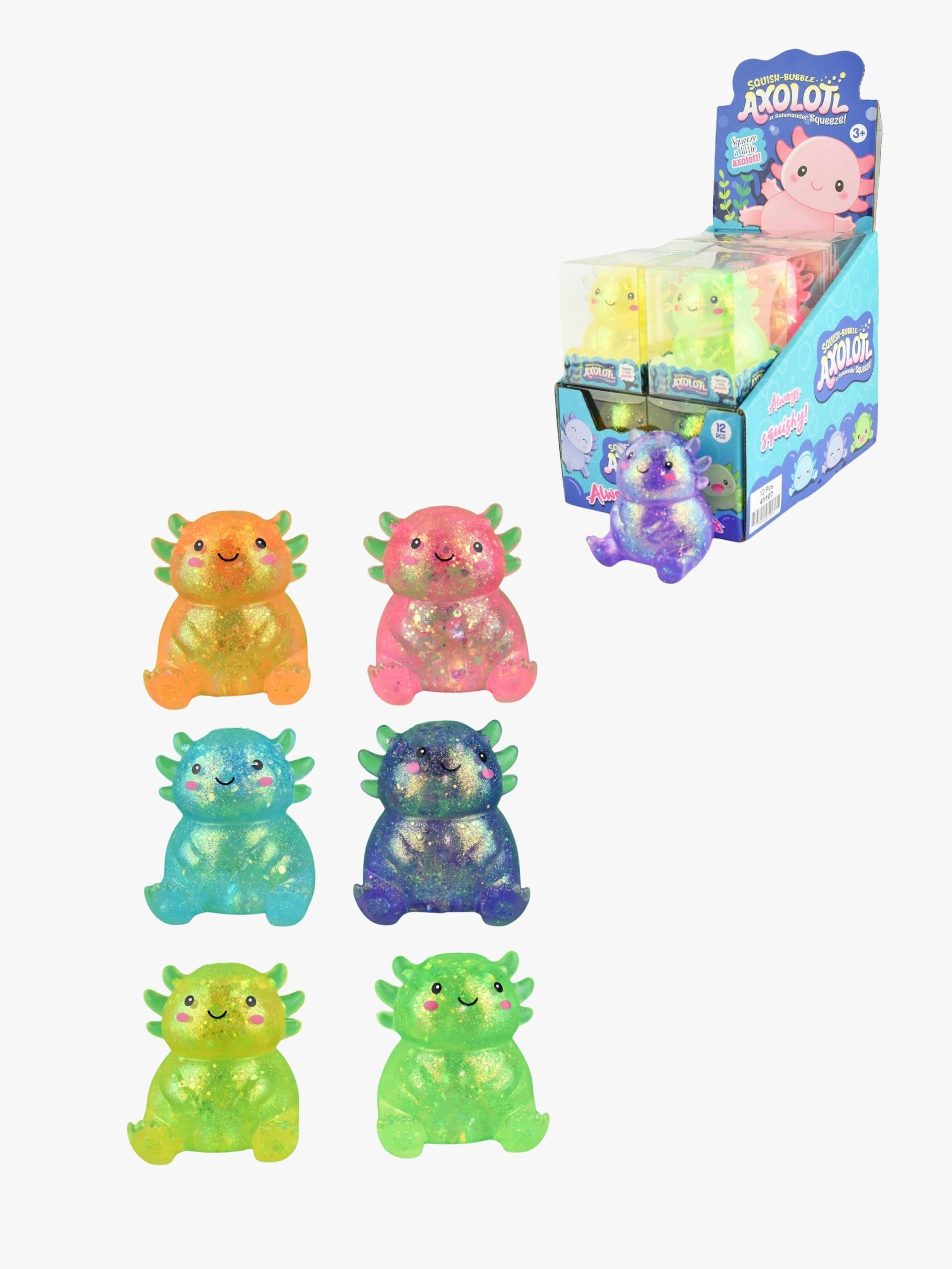 Robetoy Squishy Axolotl Glitzer 7 cm Gemischt Robetoy Squishy Axolotl Glitzer 7 cm Gemischt von Robetoy