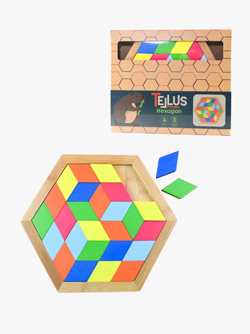 Robetoy Tellus Holzpuzzle Hexagon Robetoy Tellus Holzpuzzle Hexagon von Robetoy