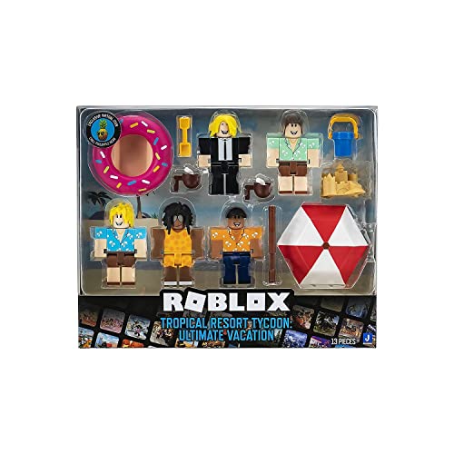 Roblox Action Collection - Tropical Resort Tycoon: Ultimate Vacation Five Figure Pack [Includes Exclusive Virtual Code] von Roblox