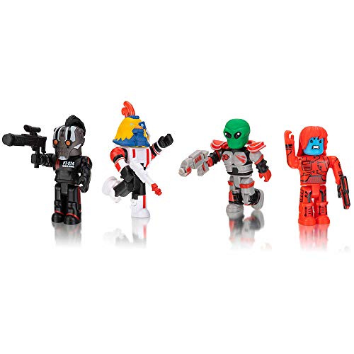 Roblox ROB0213 Star Commandos 4er Figuren Pack Spielset mit 4 Actionfiguren, Zubehör und Spielcode für Kinder ab 6 Jahren von Roblox