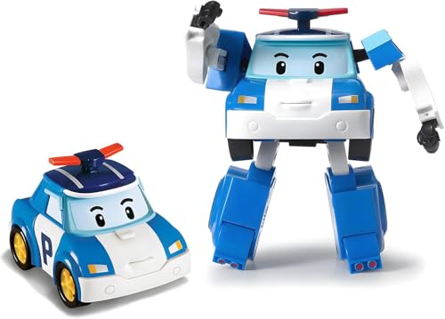 Silverlit ROBOCAR Poli 54209 Figur Poli by, verwandelbare Figur, Roboter oder Auto, 10 cm, blau, ab 3 Jahren von Robocar Poli