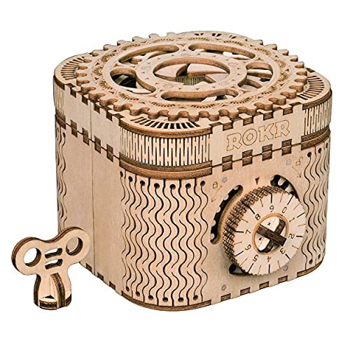 Treasure Box Mechanische Zahnräder LK502 158 Teile 3D Holzpuzzle von ROKR