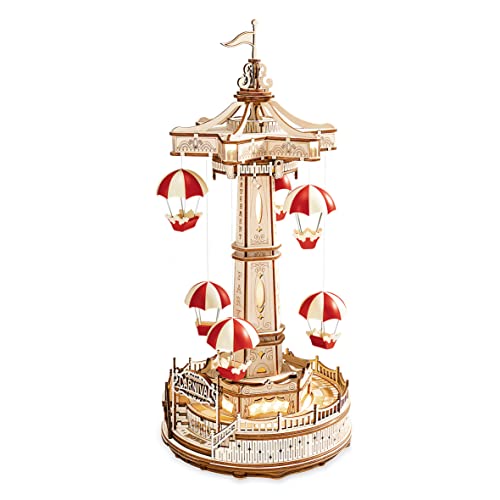 Robotime EA01 Fallschirm, Holz, rot, weiß, 14 x 14 x 30cm Robotime EA01 Fallschirm, Holz, rot, weiß, 14 x 14 x 30cm von ROBOTIME