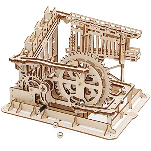 Robotime Murmelbahn Holz 3D Puzzle Erwachsene Modellbau Kugelbahn Perpetuum Mobile Gadgets für Männe von Robotime