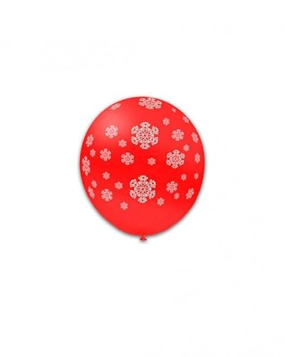 Pall. 5-12cm rosso 28 st. bianca globo Fiocchi Neve von Rocca Fun Factory