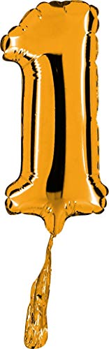 Palloncini Rocca Fun Factory numero 1 oro microshape 7 - 18cm. 5pz von Rocca Fun Factory