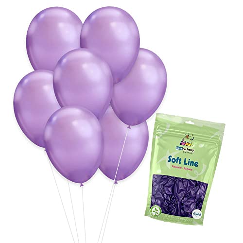 Palloncini Soft Line Viola Chrome 12inc-30cm. 50Pz von Rocca Fun Factory