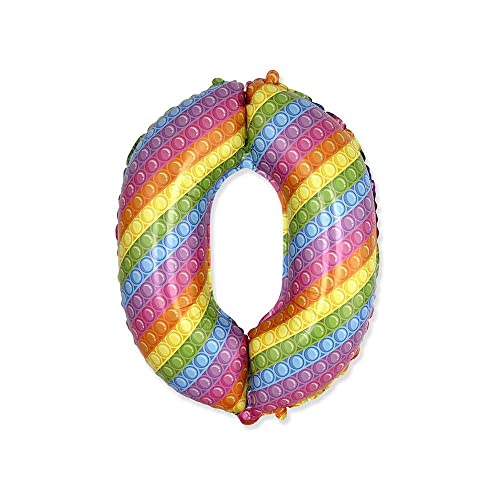 Palloncino Rocca Fun Factory Numero 0 Pop It 32-81cm. 1pz von Rocca Fun Factory