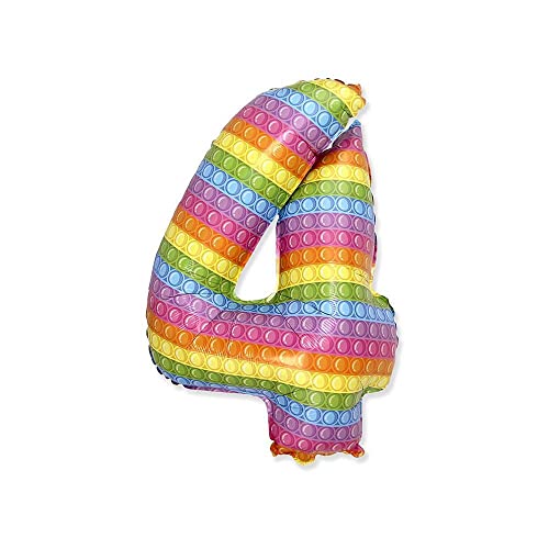 Palloncino Rocca Fun Factory Numero 4 Pop It 32-81cm. 1pz von Rocca Fun Factory