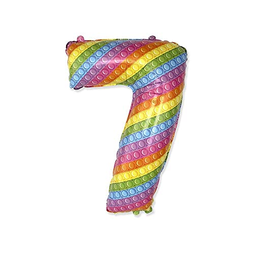 Palloncino Rocca Fun Factory Numero 7 Pop It 32-81cm. 1pz von Rocca Fun Factory