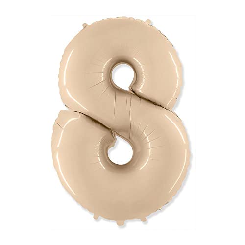 Palloncino Rocca Fun Factory Numero 8 Crema 40-101cm. 1pz von Rocca Fun Factory