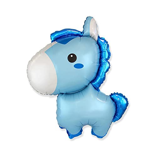 Palloncino Rocca Fun Factory Pony Celeste 28x34. 1pz von Rocca Fun Factory