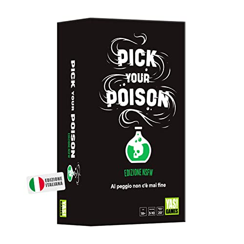 Pick Your Poison NSFW Edition Card Game - Yas Games - Das Einzige Auf Italienisch, 18+ von Rocco Giocattoli