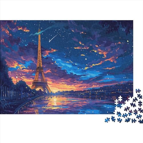 1000 Pieces Puzzles for Adults Teenagers Der Eiffelturm DIY Ölgemälde Puzzle Puzzles Für Erwachsene Klassische Puzzles Colourful Puzzle for Adults von Rochile
