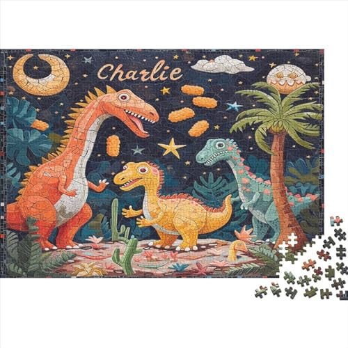 1000 Pieces Puzzles for Adults Teenagers Dinosaurier DIY Tier Puzzle Puzzles Für Erwachsene Klassische Puzzles Colourful Puzzle for Adults von Rochile