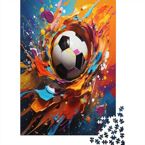 Fußball Puzzle 1000 Teile Erwachsene, Puzzlespiel Jigsaw Puzzles Erwachsenen Puzzlespiel Puzzel 1000pcs (75x50cm) von Rochile