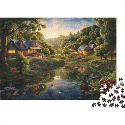 Puzzle 1000 Pieces, Adult Puzzle, Paradies DIY Landschaften Puzzle Stress Relieve Family Puzzle Game Children EduKatzeional Game Toy Gift von Rochile