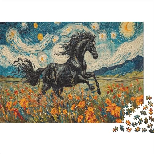 Puzzle 1000 Pieces, Adult Puzzle, Pferd DIY Tier Puzzle Stress Relieve Family Puzzle Game Schweres Lernspielzeug Erwachsene Kinder 1000 Stück von Rochile