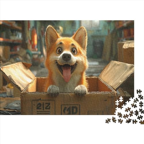 Puzzle 1000 Stück Erwachsene Hund DIY Tier Puzzle Cardboard Puzzle Game, Schweres Lernspielzeug Erwachsene Kinder 1000 Stück von Rochile