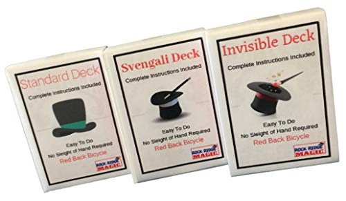 Masters Bicycle Combo: Invisible, Svengali and a Standard Deck Red Back by Rock Ridge Magic Masters Bicycle Combo: Invisible, Svengali and a Standard Deck Red Back by Rock Ridge Magic von Rock Ridge Magic
