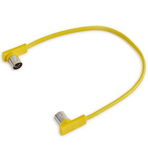 RockBoard Flat MIDI Cable 30 cm Yellow MIDI-Kabel von RockBoard