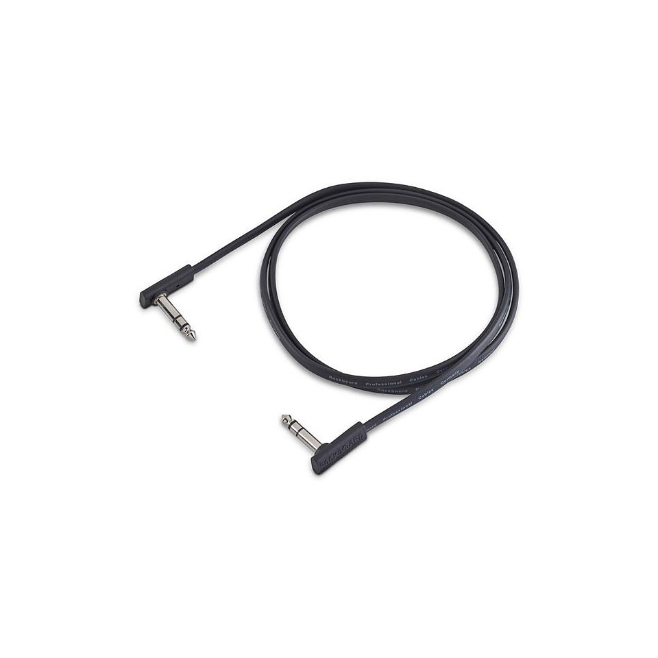 RockBoard Flat TRS Cable Black 120 cm Patchkabel RockBoard Flat TRS Cable Black 120 cm Patchkabel von RockBoard