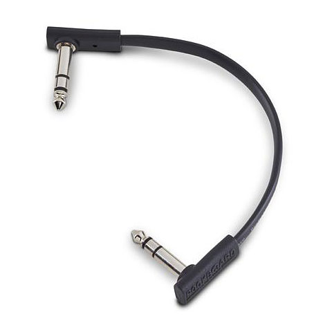 RockBoard Flat TRS Cable Black 15 cm Patchkabel von RockBoard