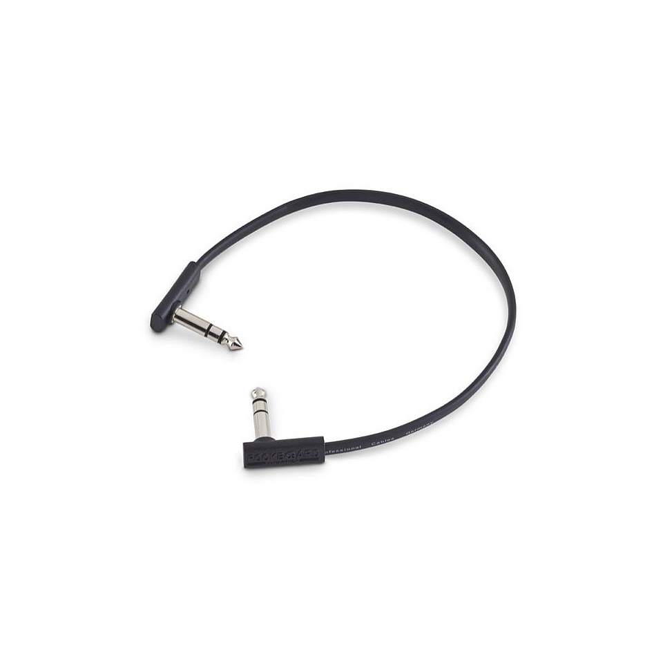 RockBoard Flat TRS Cable Black 30 cm Patchkabel von RockBoard