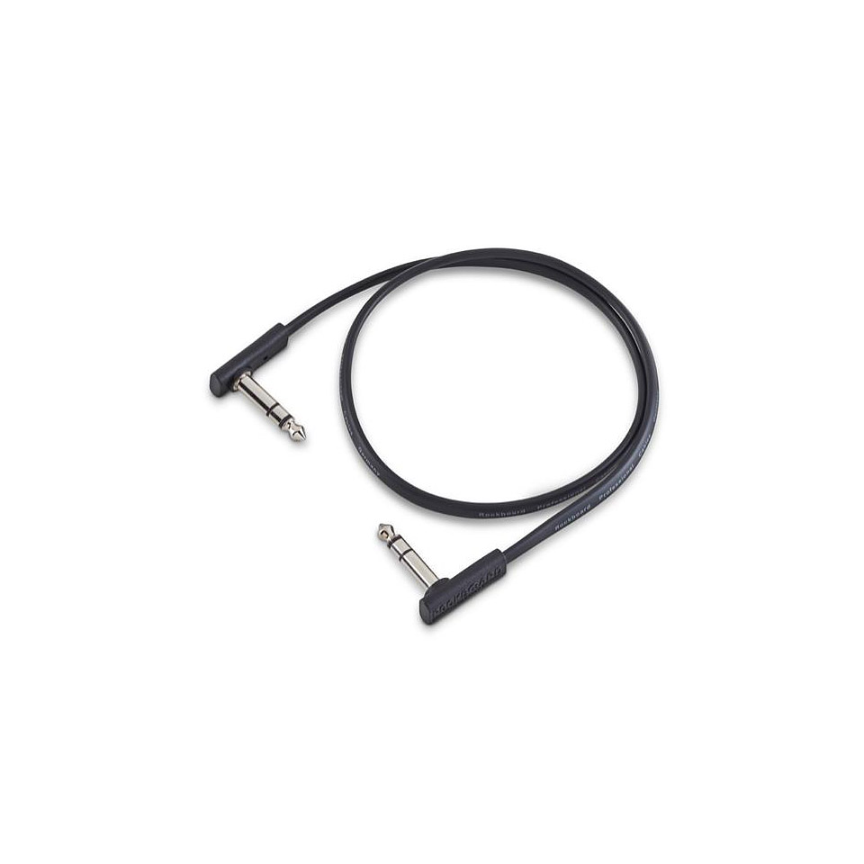 RockBoard Flat TRS Cable Black 60 cm Patchkabel RockBoard Flat TRS Cable Black 60 cm Patchkabel von RockBoard