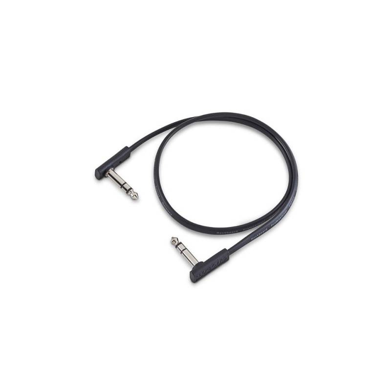 RockBoard Flat TRS Cable Black 60 cm Patchkabel von RockBoard