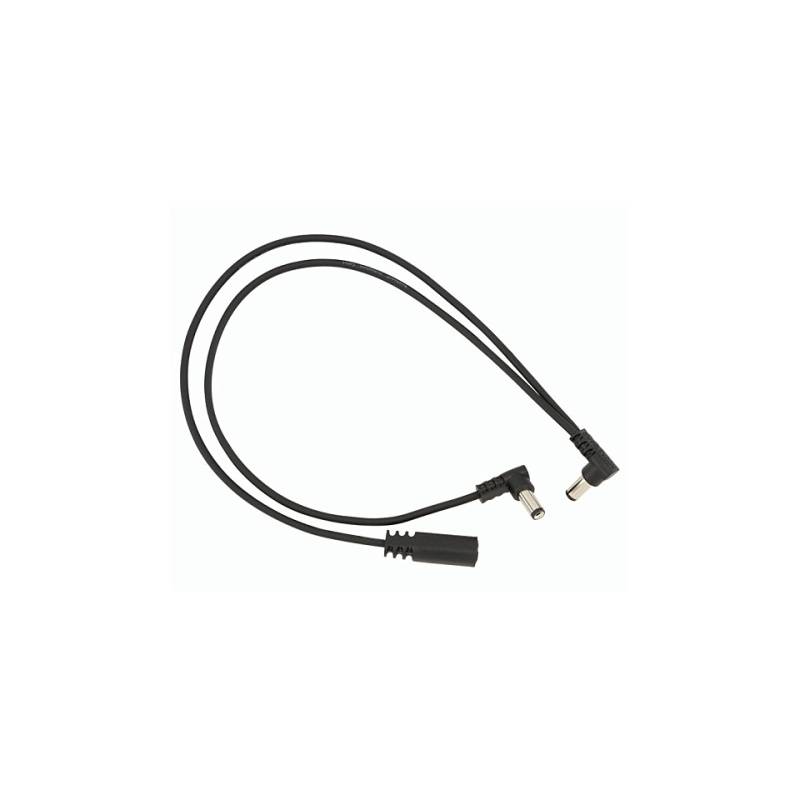 RockCable RBO CAB POWER DC2 A Flat Daisy Chain Cable 2 Outputs Angled von RockCable