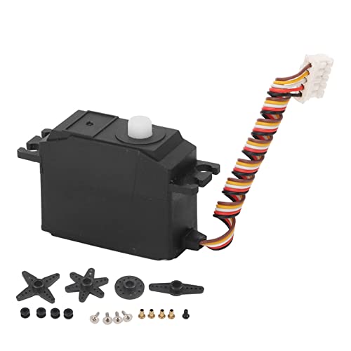 RockVOQRN Zahnradservo, Hochlast-Kunststoffgetriebe-Servo für Auto RC schnelle Reaktion geräuscharm Wltoys 12428 12423 Tragbar Kompakt Schwarz RockVOQRN Zahnradservo, Hochlast-Kunststoffgetriebe-Servo für Auto RC schnelle Reaktion geräuscharm Wltoys 12428 12423 Tragbar Kompakt Schwarz von RockVOQRN