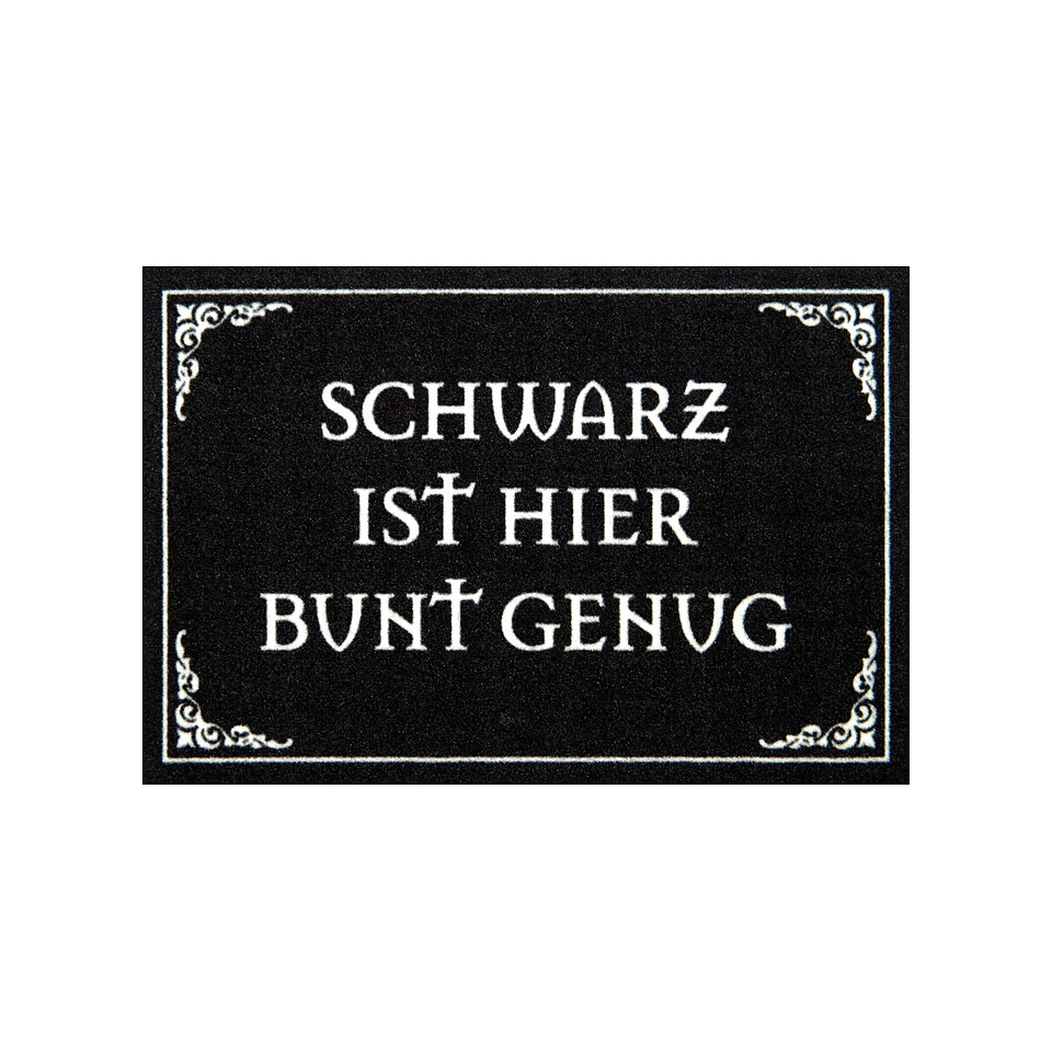 Rockbites doormat - Schwarz ist hier bunt genug Geschenkartikel Rockbites doormat - Schwarz ist hier bunt genug Geschenkartikel von Rockbites