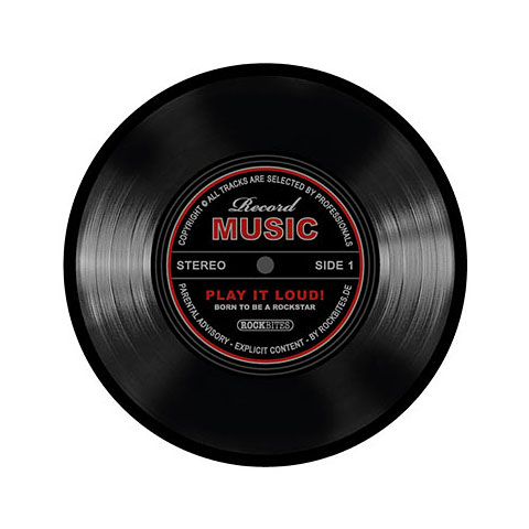 Rockbites Mousepad vinyl record black Mousepad Rockbites Mousepad vinyl record black Mousepad von Rockbites