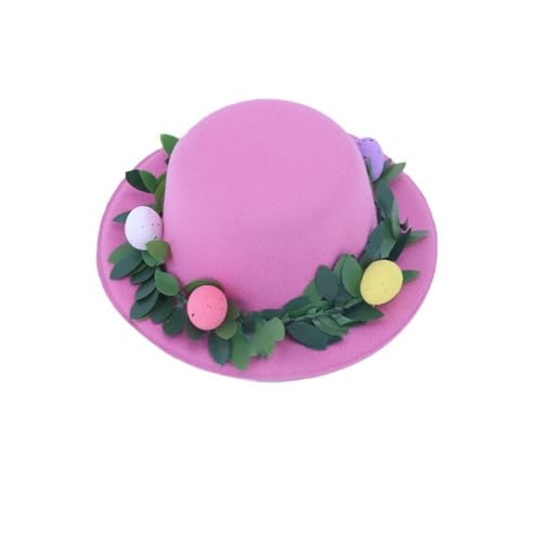 Rocky Green Osterhasen-Eier-Party-Hut-Set – festliche Stirnbänder für Kinder und Erwachsene, Osterfeier-Zubehör (6 Stile) (Rosa) von Rocky Green