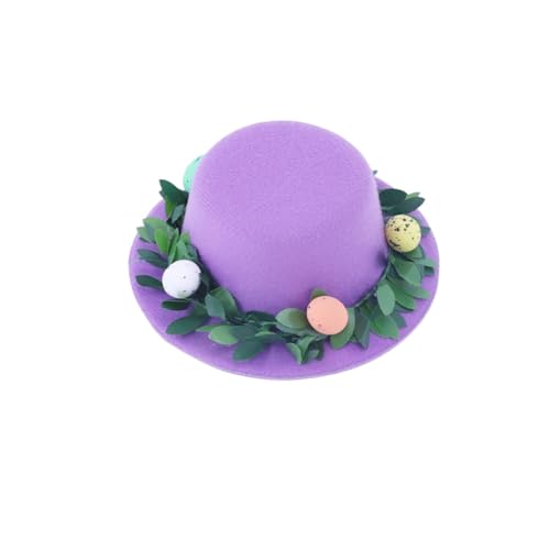 Rocky Green Osterhasen-Eier-Party-Hut-Set – festliche Stirnbänder für Kinder und Erwachsene, Osterfeier-Zubehör (6 Stile) (lila) von Rocky Green