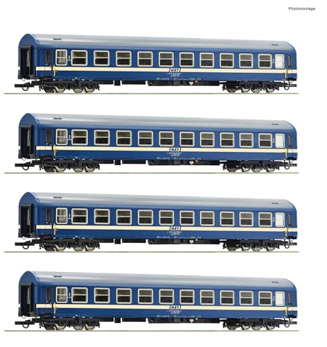 6200031 H0 4er Set Personbenwagen Y/B 70, 2. Klasse, MAV, Ep.IV-VI 6200031 H0 4er Set Personbenwagen Y/B 70, 2. Klasse, MAV, Ep.IV-VI von Roco