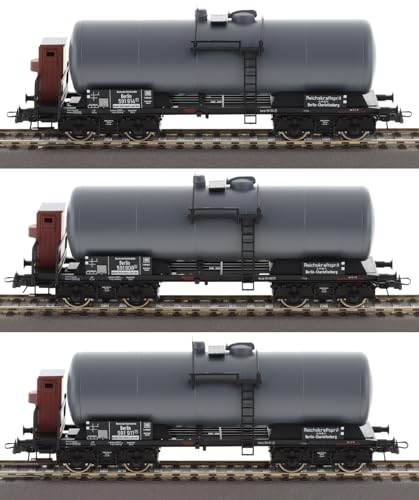 6600062 H0 3er Set Kesselwagen, DRG, Ep. II von Roco