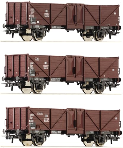 6600075 H0 3er Set offene Güterwagen Omm 34, DB, Ep.III 6600075 H0 3er Set offene Güterwagen Omm 34, DB, Ep.III von Roco