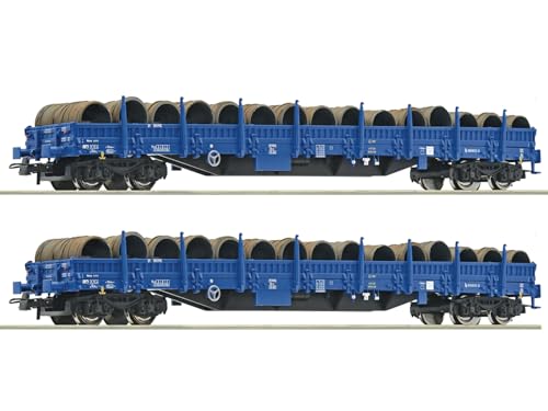 6600099 H0 2er Set Rungenwagen Res mit Ladung, PKP-Cargo, Ep.VI 6600099 H0 2er Set Rungenwagen Res mit Ladung, PKP-Cargo, Ep.VI von Roco