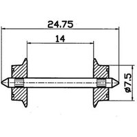 ROCO 40184 H0 Wechselstromradsatz ROCO 40184 H0 Wechselstromradsatz von Roco
